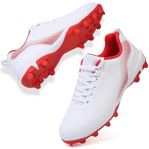 Softball Cleats for Women Baseball Cleats Lacrosse Molded White