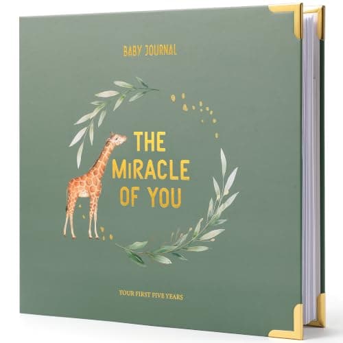 Keepsake Baby Memory Book for Boys & Girls - Timeless First 5 Year Journal