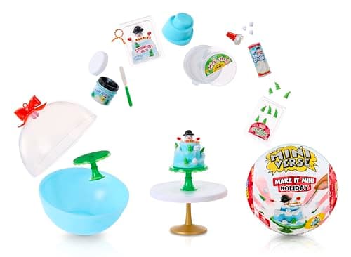 MGA's Miniverse Make It Mini Holiday 2025, The Grinch Dr. Seuss, Mini Collectibles, Mystery Blind Packaging, Holiday, Seasonal, DIY, Crafts, Resin Play, Replica Food, NOT Edible, Collectors, Gift, 8+