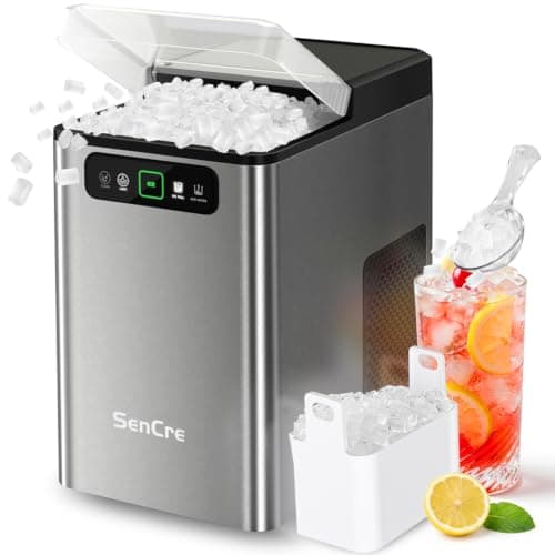SenCre Nugget Ice Maker Countertop 40Lbs/24H Soft Chewable Ice Machine