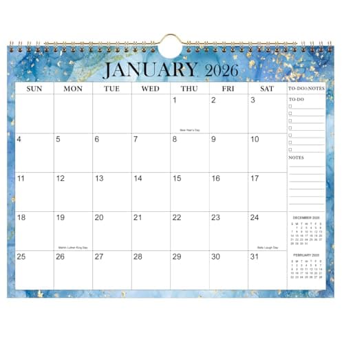 Calendar 2026-2027 - Wall Calendar from April 2026 to June 2027, 11'' x 8.5'' Hanging Calendar 2026-2027 with Holiday Marked, Premium Paper for Organizing, Watercolor