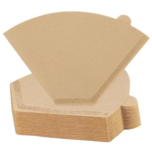 #4 Cone Coffee Filters,100 Count Disposable Coffee Paper Filters,Unbleached Cone Filters 8-12 Cup, Filters For Pour Over and Drip Coffee Maker (100, #04)