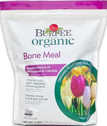 Burpee Bone Meal Fertilizer | Add to Potting Soil | Strong Root Development | OMRI Listed for Organic Gardening | for Tomatoes, Peppers, and Bulbs, 1-Pack, 3 lb (1 Pack)