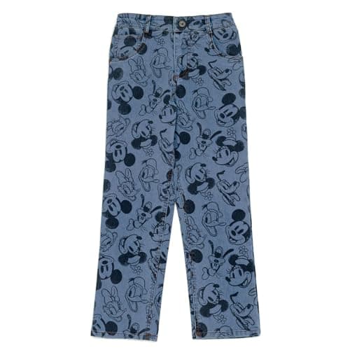 Disney Mickey Mouse Goofy Donald Duck Infant Baby Boys Denim Pants Jeans Blue 12 Months