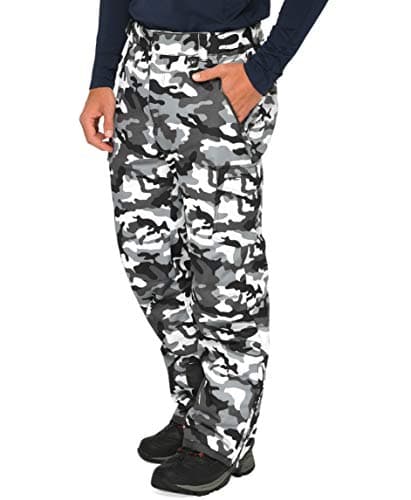 Arctix Men's Snowsports Cargo Pants, A6 Camo Black, Large/34" Inseam