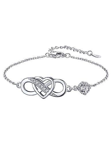MomentWish Infinity Bracelet, Moissanite