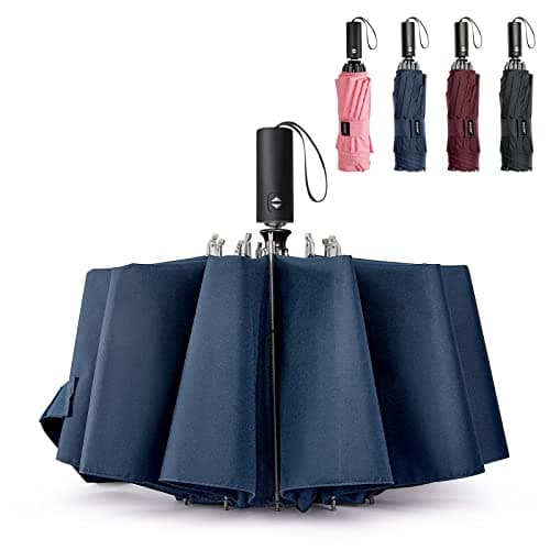 G4Free Windproof Strong 54 Inch Large Reverse Portable Travel Umbrella