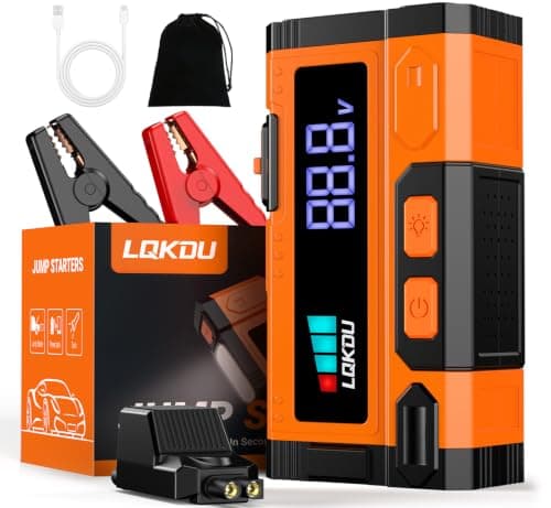 LQKDU Car Battery Jump Starter - 5000A 12V Portable Lithium Jump Box