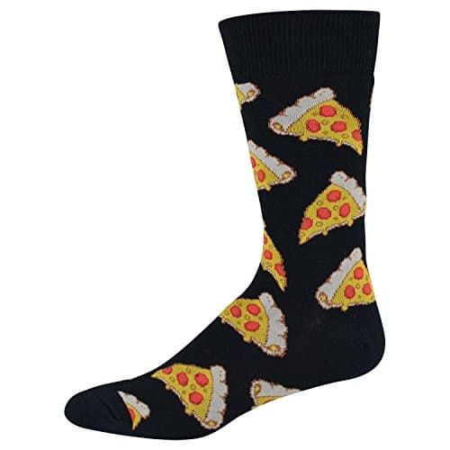 Socksmith Men's Pizza Socks, black