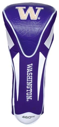 Team Golf NCAA Washington Huskies Single Apex Driver Head Cover Golf Club Single Apex Driver Headcover, Fits All Oversized Clubs, Truly Sleek Design