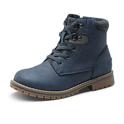 Bruno Marc Boys Girls Ankle Boots Side Zipper Outdoor Comfort Autumn Winter Casual Lace Up Combat Boots,Blue,Size 9 US Toddler SBBO222K