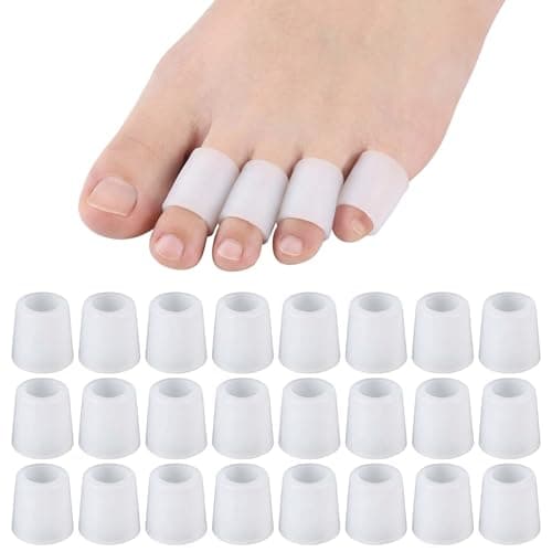 NOVAHAUS Silicone Toe Sleeves, Soft Gel Protectors, 24 Pcs