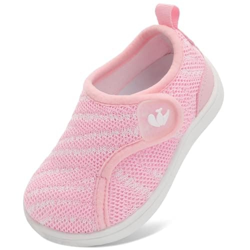 FEETCITY Wide Toddler Shoes Infant Walking Shoes Baby Slip on Shoes Infant Sneakers Girls Boys Cirb Shoe Flexible