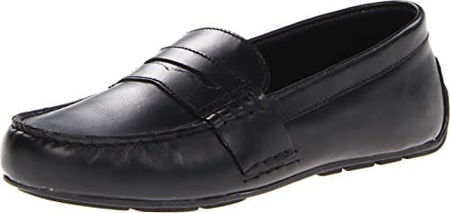 Polo Ralph Lauren Kids Boy's Telly (Big Kid) Black Full Grain Leather 4 Big Kid M