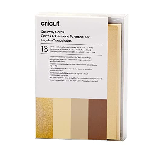 Cricut Cutaway Cards, Neutrals Sampler - R10 (18 ct)