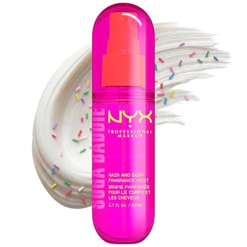 NYX PROFESSIONAL MAKEUP Fat Oil Fragrance Mist Perfume, Suga Baddie Vanilla & Whipped Cream Scent, Long Lasting Hair & Body Spray with Musk, Vegan & Cruelty Free, 2.7 fl oz