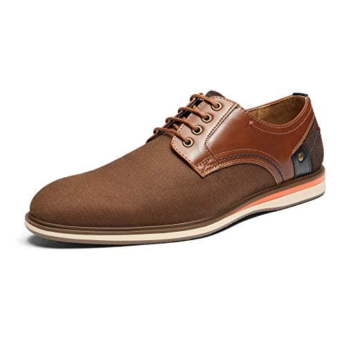 Bruno Marc Men's LG19012M Dress Shoes Casual Business Oxford Sneaker Shoes, Brown, Size 7.5