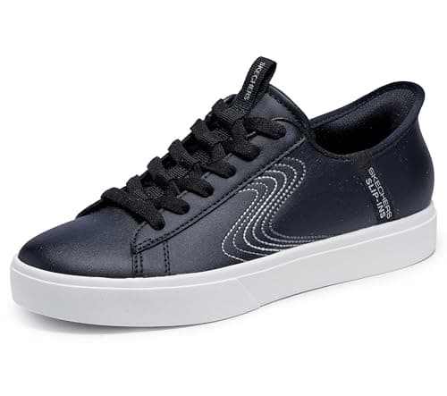 Skechers Court Classics Women's,Eden LX-Royal Stride,BKW, 6 M US