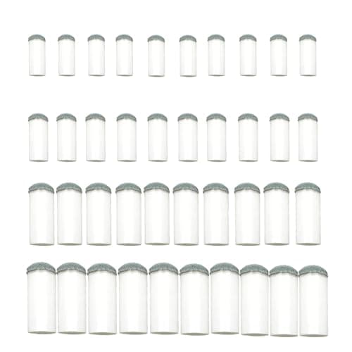 houlishu Slip On Pool Cue Tips, 40 Pieces, 4 Sizes (9mm, 10mm, 12mm, 13mm), for Snooker Pool Cues