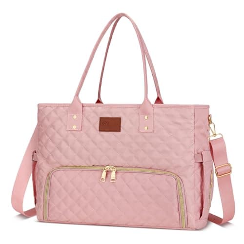 KKXIU Lunch Tote Bag for Women, Work Laptop Tote with Insulated Lunch Box