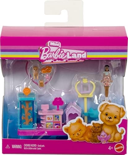 Barbie Mini World Collectibles: 1.5-Inch Doll & Interactive Playsets for Storytelling