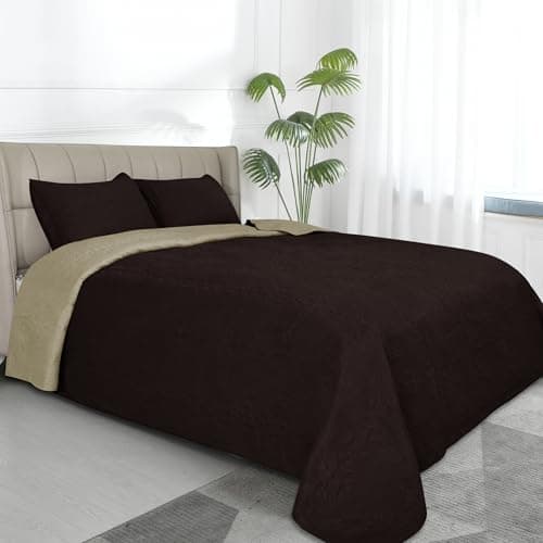Easy-Going Reversible Quilt Set Full/Queen, Bedspread with 2 Shams