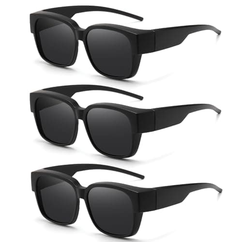 HAOLOTA Polarized Fit Over Glasses Sunglasses for Men Women,UV400 Protection Wrap Around Shades for Driving & Outdoor