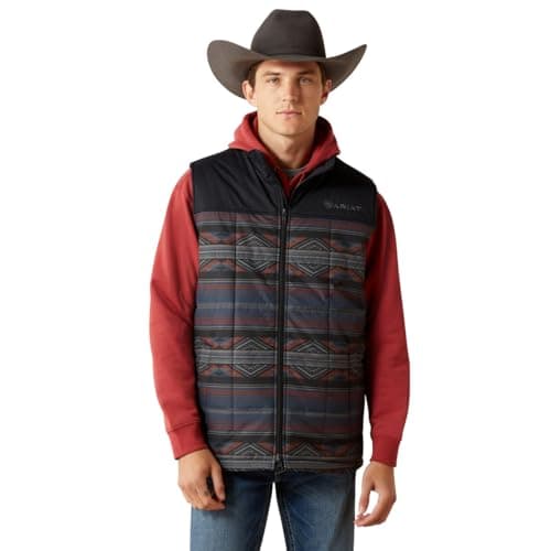 ARIAT Crius Insulated Vest, Southwestern/Rust, X-Large
