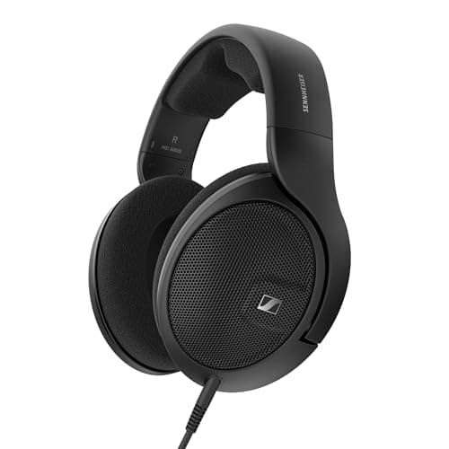 Sennheiser HD 560S Open-Back Over-Ear Wired Headphones – Neutral, Natural Sound for Music, Gaming, and Content Creation, Black