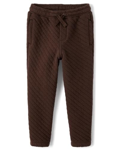 Gymboree and Toddler Fleece Jogger Sweatpants,Brown,12