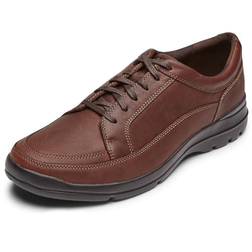 Rockport Mens Junction Point Lace-to-toe Oxford, Chocolate, 10 US