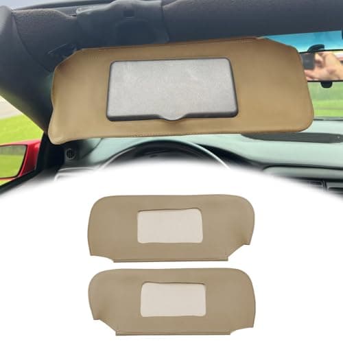 QianBao Sun Visor Covers Microfiber Leather Sunvisor Protector Shields