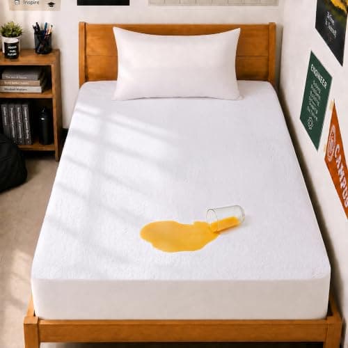 Waterproof Twin XL Size Mattress Protector fits Upto 15" Deep Pocket