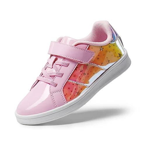DREAM PAIRS Girls&Boys Sneakers Toddler Little Kids Tennis School Walking Shoes Pink Size 10 Toddler SDFS2210K