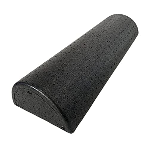 kowaku Half Round Foam Roller, 45 cm High-Density Foam for Pilates, Balance Training, and Muscle Stretching, Black