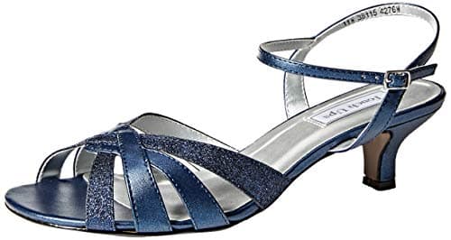 Touch Ups Women's Jane Sandal, Navy Glitter, 10.5 M US