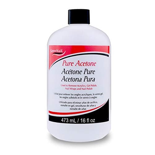 SuperNail Pure Acetone Nail Polish Remover for Gel, Acrylic & Wraps, 16 oz
