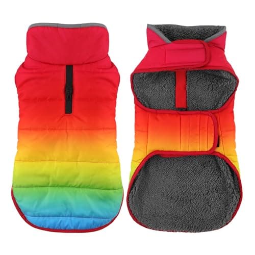 Petglad Warm Dog Coat, Waterproof Fleece Vest for Small Medium Large Dogs