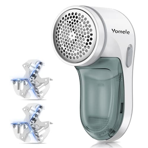 Fabric Shaver, Electric Lint Remover for Clothes & Furniture, Sweater Shaver & Pilling Remover, Depiller wtih 2 Extra Blades Included, Lint Shaver for Clothing - Battery Operated
