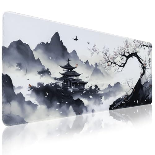 Meetcolor Large Mouse Pad Japanese Desk Mat, XL Anime Gaming Mouse Pad