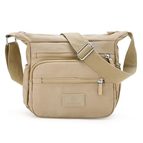 RNIEGA Nylon Crossbody Bags for Women Multi Pocket Purses and Handbagsl