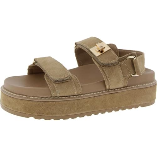 Steve Madden Women's Bigmona Taupe Suede, 9 Medium