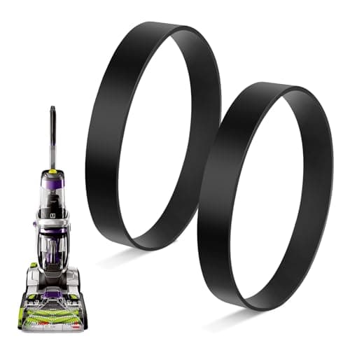 KeeTidy Vacuum Belt Replacement Compatible with Bissell TurboClean/PowerForce PowerBrush Pet Carpet Cleaner 2987, 1986, 2910, 2190W, 2806, 28062, 28068, 29878, 29879, Part #1606428, 2 Pack