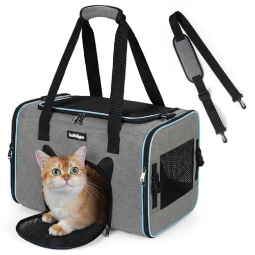 rabbitgoo Cat Carrier Soft with Safety Buckles, Sturdy Comfortable Pet Bag