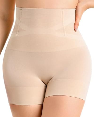 ForeverShaper Tummy Control Shapewear Shorts for Women High Waist Body Shaper Thigh Slimmer Butt Lifting Seamless Stomach Shapewear Shorts Under Dress Girdle