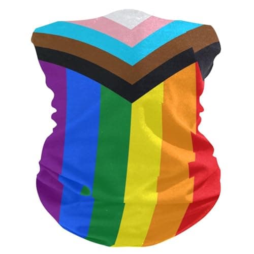 UWSG Men Women Rainbow Gay Lgbtq Bandanas Neck Gaiter Headwrap Balaclava