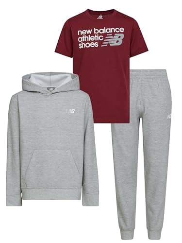 New Balance Toddler & Small Boys 3-Piece Sweatsuit, Hoodie Tee & Jogger