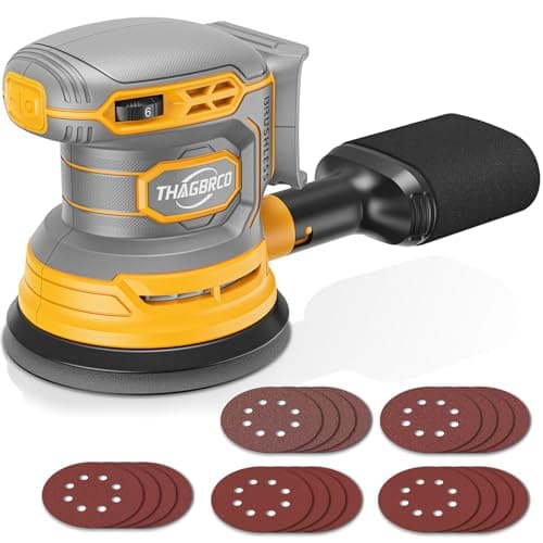Cordless Orbital Sander Compatible For Dewalt 20V 60V With Dust Collector