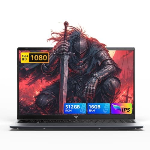 MALLRACE Gaming Laptop,Ryzen R2544 Business Laptop Computer(Beat AMD Ryzen 5 3500U,up to 3.7GHz) 16GB DDR4 512GB SSD Window 11 Laptop with Webcam,Type-C,54.72Wh Battery,Numeric KB,Gray
