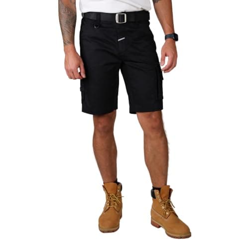 Ellobird Work Shorts for Men Construction Workwear(Black Knight36)